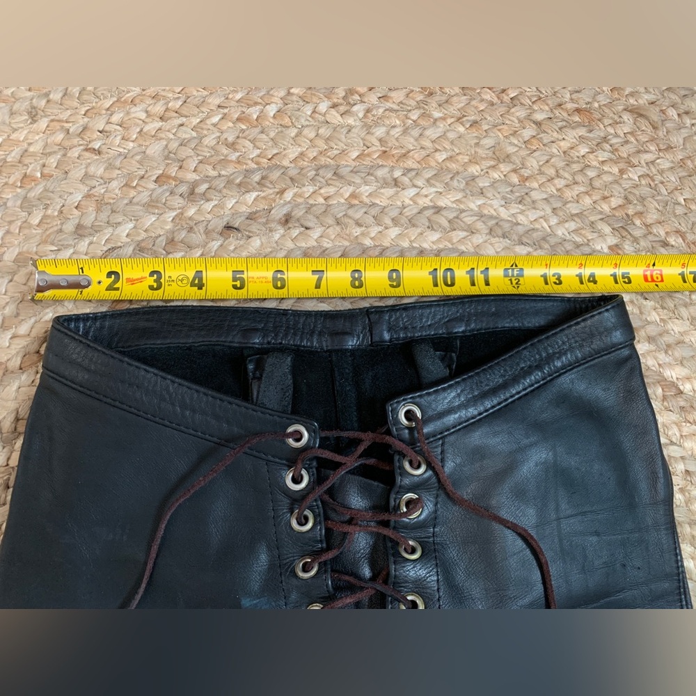 VINTAGE MOTO LEATHER PANTS - Picture 7 of 16